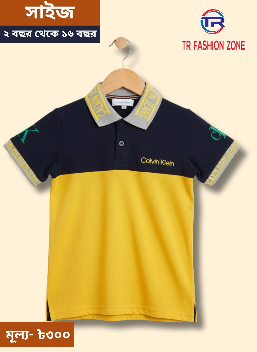 Ory Moon boys polo T-shirt for kids aged 2 to 16, featuring a stylish design and comfortable fit in the image.