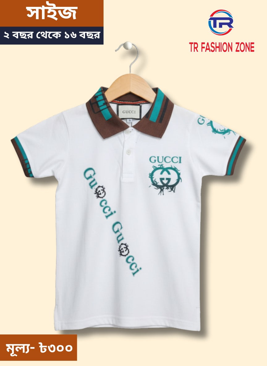 Ory Moon stylish boys' polo t-shirt for kids, featuring a classic collar and short sleeves, in vibrant colors for ages 2 to 16.